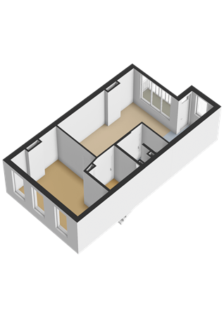 Floorplan - Watergeusstraat 4B02, 3025 HS Rotterdam